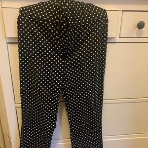 Zara Cropped Polka Dot Pants